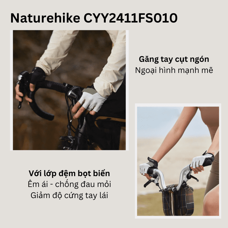 Găng tay cụt ngón nam nữ Naturehike CYY2411FS010