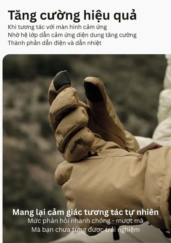 Naturehike CYY2341KA023 - Găng tay giữ ấm đa lớp