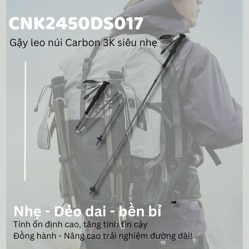Gậy leo núi - chạy Trail Naturehike CNK2450DS017