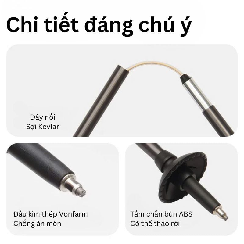 Gậy leo núi - chạy Trail Naturehike CNK2450DS017