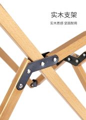 Ghế gấp cắm trại khung gỗ NH19JJ008 phong cách Vintage