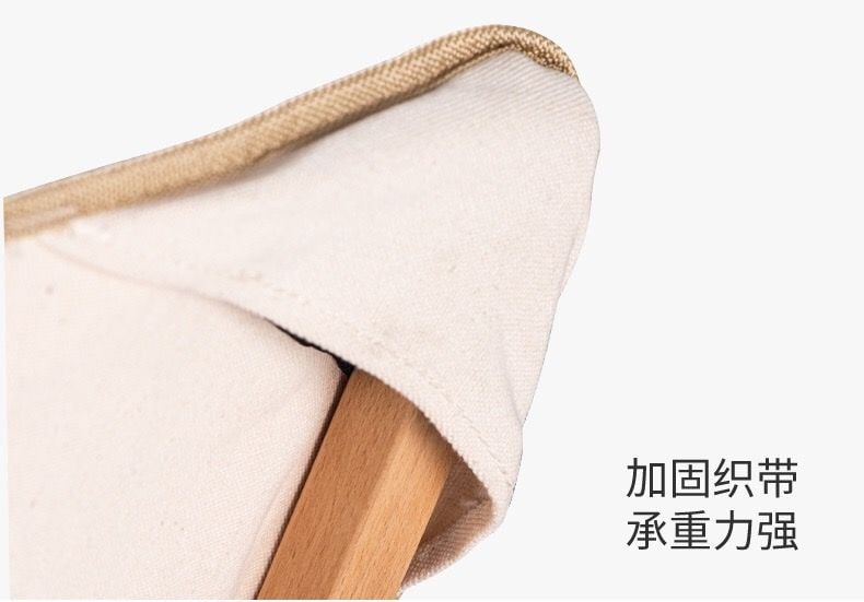 Ghế gấp cắm trại khung gỗ NH19JJ008 phong cách Vintage