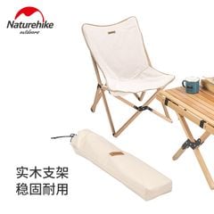 Ghế gấp cắm trại khung gỗ NH19JJ008 phong cách Vintage