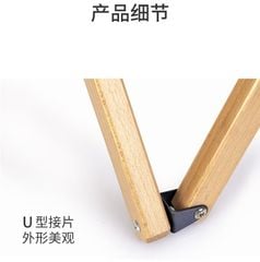 Ghế gấp cắm trại khung gỗ NH19JJ008 phong cách Vintage