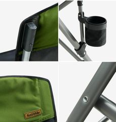 Ghế xếp inox câu cá, cắm trại NatureHike NH18E011-Z