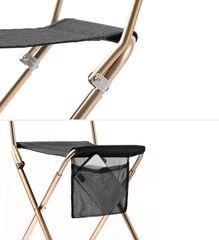 Ghế xếp inox có lưng tựa, gấp gọn siêu nhẹ NatureHike NH18M001-Z