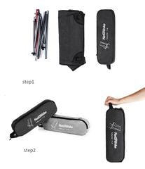 Ghế xếp inox vải bố có lưng tựa cao cấp NatureHike NH18Y060-Z
