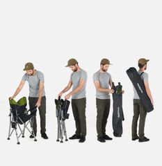 Ghế xếp inox câu cá, cắm trại NatureHike NH18E011-Z