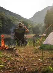 Ghế xếp inox câu cá, cắm trại NatureHike NH18E011-Z