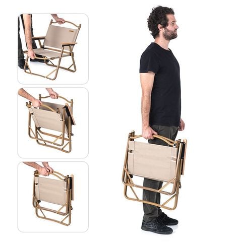 Ghế xếp thư giãn đi du lịch có lưng tựa NatureHike NH19Y002-D