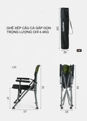 Ghế xếp inox câu cá, cắm trại NatureHike NH18E011-Z