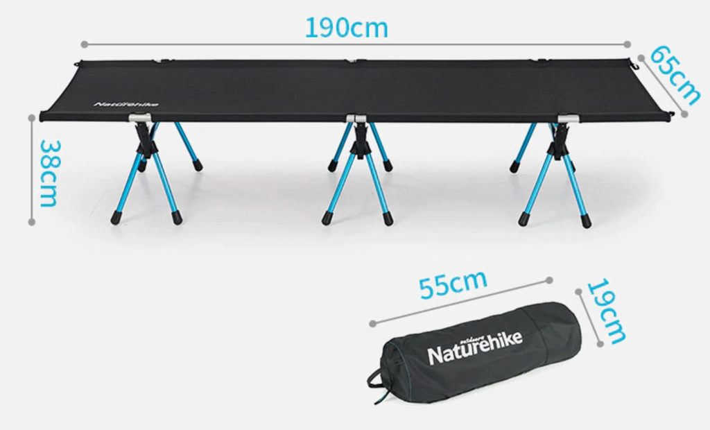 Giường gấp du lịch, dã ngoại nhỏ gọn, siêu nhẹ NatureHike NH17X008-C