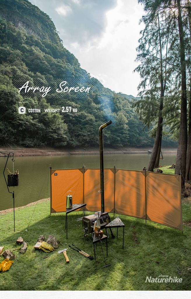 Bình phong chắn gió bên lều Glamping Naturehike NH20TM088