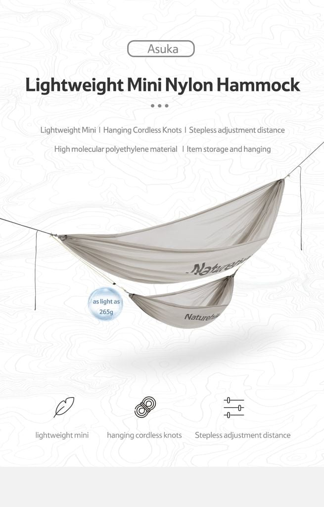 Võng đi rừng 2 trong 1 Naturehike NH21DC008