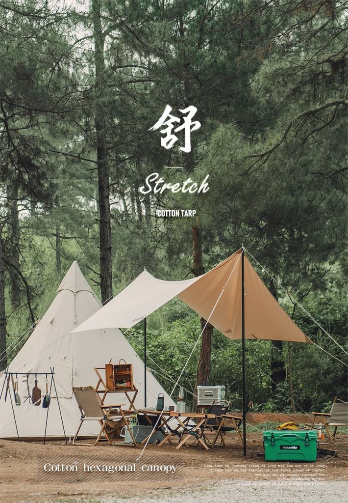 Tăng lều chữ A Glamping Naturehike NH20TM005 gọn nhẹ