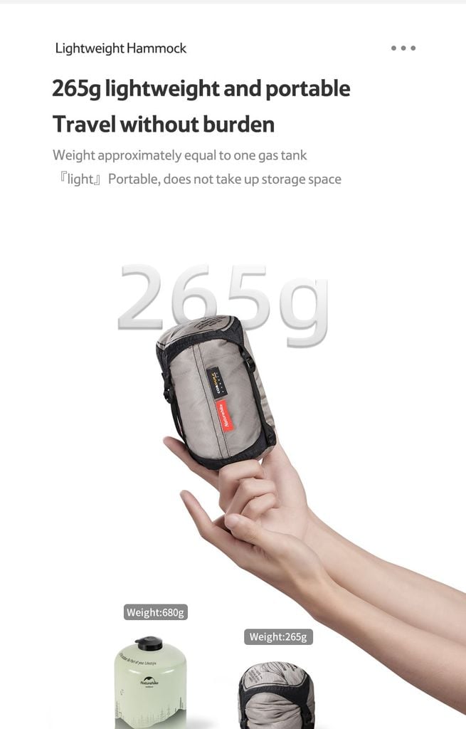 Võng đi rừng 2 trong 1 Naturehike NH21DC008