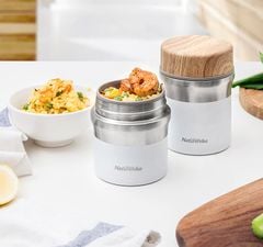 Hộp đựng thức ăn giữ nhiệt inox nhỏ gọn NatureHike NH18M010-G
