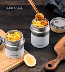 Hộp đựng thức ăn giữ nhiệt inox nhỏ gọn NatureHike NH18M010-G