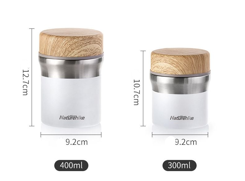 Hộp đựng thức ăn giữ nhiệt inox nhỏ gọn NatureHike NH18M010-G