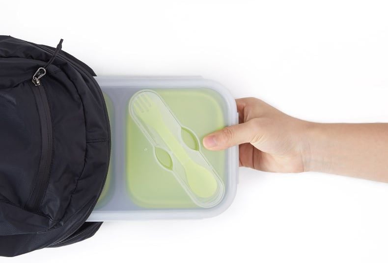 Hộp đựng thức ăn nhiều ngăn gấp gọn, chịu nhiệt NatureHike NH18G001-J