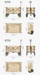 Xe kéo bánh béo Naturehike Glamping NH20PJ005