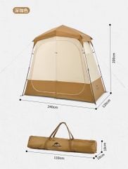 Lều vệ sinh hai khoang Naturehike Glamping NH22ZP006