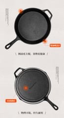 Chảo gang đúc Naturehike NH20CJ018 mang theo du lịch tiện lợi