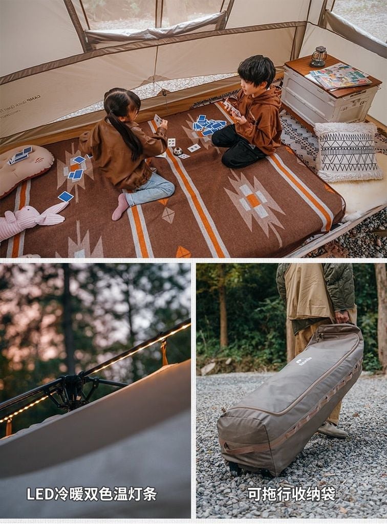 Mẫu lều 3 gian Naturehike Glamping CNH22ZP021 - Village 17