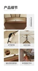 Mẫu lều 3 gian Naturehike Glamping CNH22ZP021 - Village 17