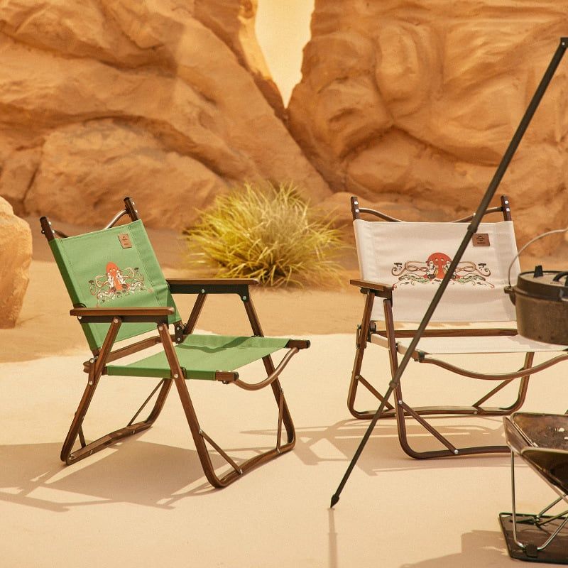 Ghế xếp vân gỗ Naturehike NH19Y002D-2 - Con Đường Tơ Lụa Glamping