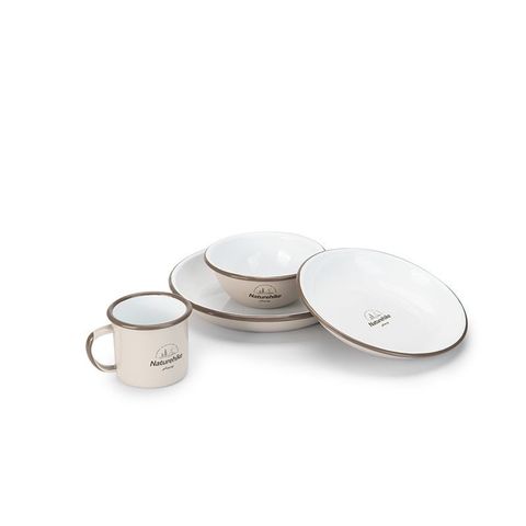 Bát đĩa cắm trại Naturehike NH20SJ030 tráng men