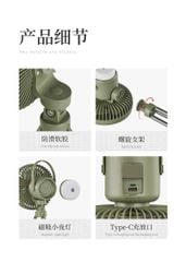 Quạt đèn cắm trại đa năng Naturehike NH22ZM001