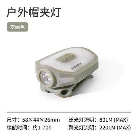 Đèn pin kẹp mũ siêu sáng Naturehike NH21ZM013