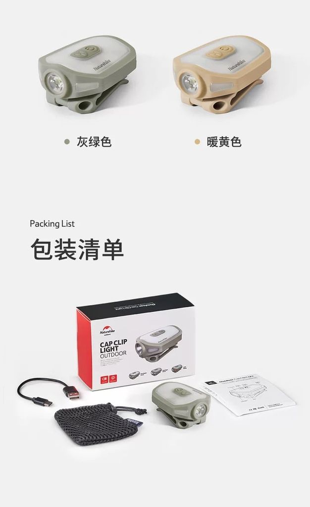 Đèn pin kẹp mũ siêu sáng Naturehike NH21ZM013