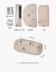 Lều Mông Cổ Naturehike NH20ZP012 - Lều Glamping Big Size Brighten 20