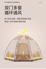 Lều Mông Cổ bát giác Naturehike NH22ZP012 - cho 04 người