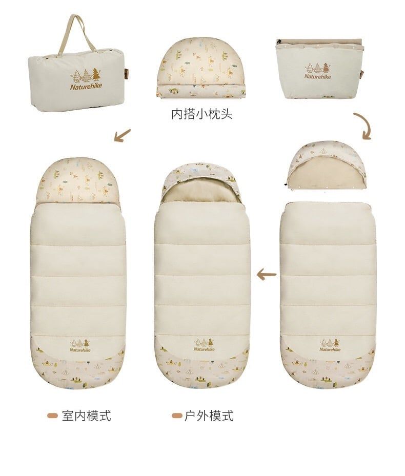Túi ngủ cho bé cao cấp Naturehike Glamping CNH22SD001