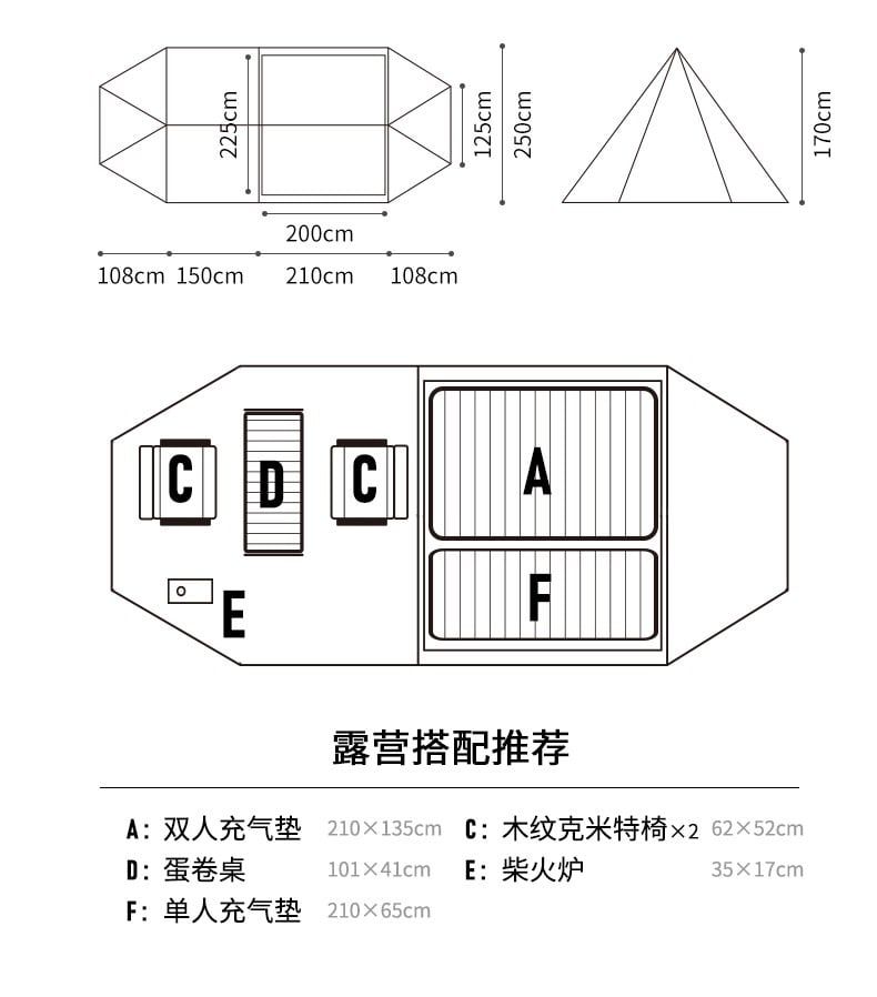 Lều cổ Naturehike Glamping NH22CH001 Hammurabi