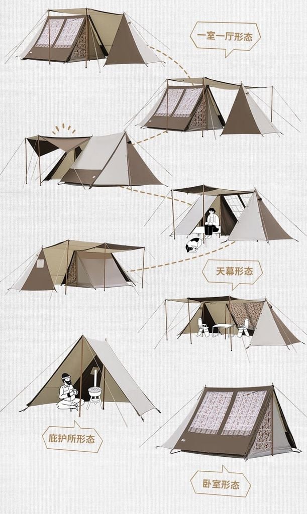 Lều cổ Naturehike Glamping NH22CH001 Hammurabi