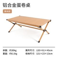 Bàn nhôm cắm trại Naturehike NH22JU007 dài 120 x 60 cm