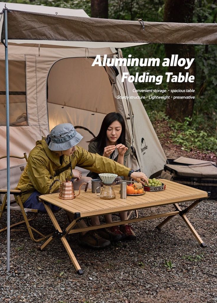 Bàn nhôm cắm trại Naturehike NH22JU007 dài 120 x 60 cm