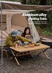 Bàn nhôm cắm trại Naturehike NH22JU007 dài 120 x 60 cm
