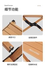 Bàn nhôm cắm trại Naturehike NH22JU007 dài 120 x 60 cm