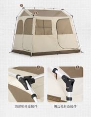 Lều Naturehike Glamping NH21ZP009-2 - Village 5.0 nâng cấp 2022