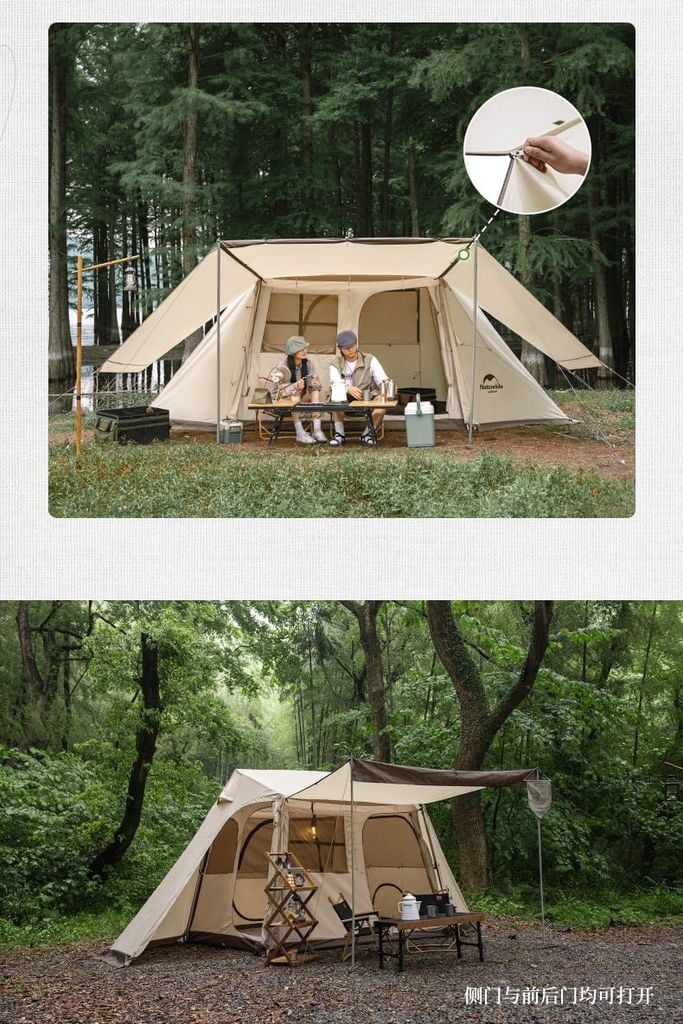 Lều Naturehike Glamping NH21ZP009-2 - Village 5.0 nâng cấp 2022