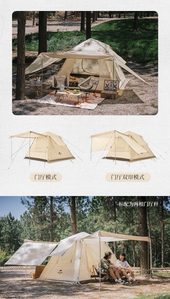 Lều gia đình Glamping Naturehike NH21ZP010-2 - Lều Glamping Ango 2022