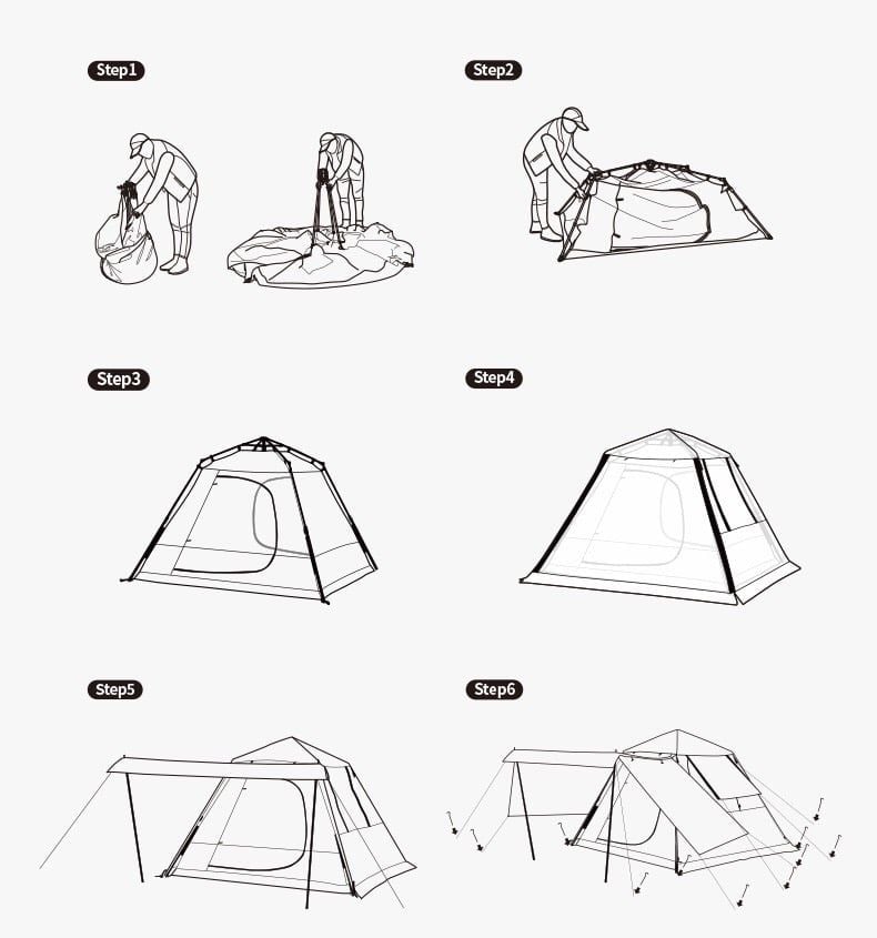 Lều gia đình Glamping Naturehike NH21ZP010-2 - Lều Glamping Ango 2022