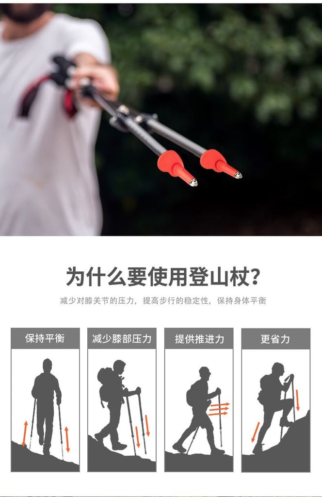 Gậy leo núi siêu nhẹ Naturehike NH17D006-D