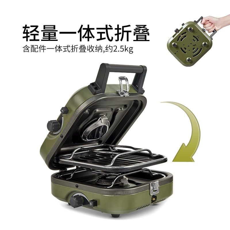 Bếp ga đôi gấp gọn Naturehike Glamping NH22RJ003