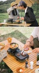 Bếp ga đôi gấp gọn Naturehike Glamping NH22RJ003